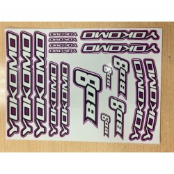 YOKOMO BD8 DECAL PURPLE