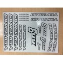 YOKOMO BD8 DECAL WHITE