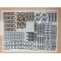  Team Yokomo YZ-2 DECAL (Black/White)