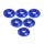 3RACING 3RAC-WFS820/BU ARANDELA SEPARADOR AMORTIGUADOR AZUL 6pcs