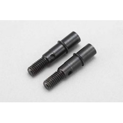 Front axle for hex hub wheel