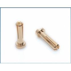 LRP 65815 4mm Gold Works Team connectors (10 pcs.)