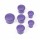 HUDY 195010 Tap n para llave  set 3 2 1  violeta