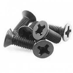 TEAM MAGIC 126308CR 3X8 00 Steel FH Screw (cross) (6pcs)