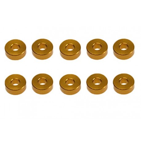 TD709005 TEAM DURANGO Aluminium Spacer 8x3x3mm (10 pcs)