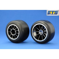 Ride RI-26031 F104 Pre-glued Rubber Rear 61mm Tires, XR High Grip Compound