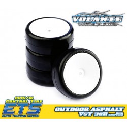 Volante V5 Tough 36R 1/10 TC Rubber Tire Pre-glued 4pcs
