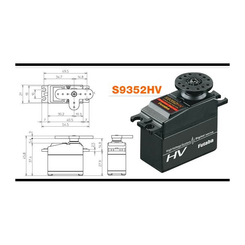 FUTABA S9352HV HighVoltage HighTorque HighSpeed Servo HRCSPAIN