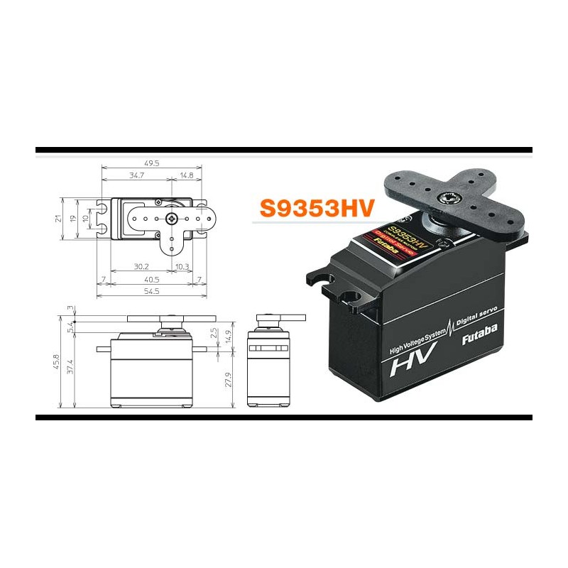 FUTABA S9353HV HighVoltage HighTorque HighSpeed Servo HRCSPAIN