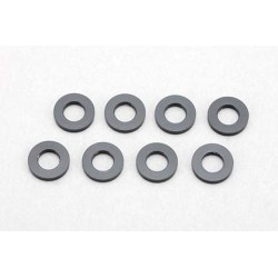 Yokomo ZC-A3605B 3×6×0.5mm Aluminum Shim (8pcs·Black)