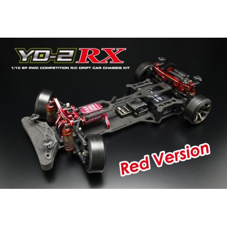Yokomo Drift Package YD-2RX RWD Chassis Kit, Rojo